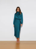 French Design-Sense Hanging Neck Dress Summer Women's Wear Fasame-Sense Evening Dress Elegant Solid Color Bridesmaid Suit