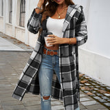 Dili 2025 Autumn And Winter Women's Casual Casual Casual Casual Buckle Hooded Jacket