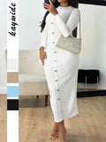 Dili Elegant Temperament High-End Bag Hip Dress Dress Women's Dress 2025 Autumn And Winter