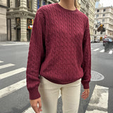 Dili Leisure Vacation Solid Color Long Sleeve Bottom Sweater Knitted Women's Clothing 2025 Autumn And Winter