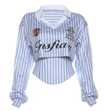 2025 Autumn New Women's Dress Solid Color Repair Street Fashion Collar Print Long-Sleeved Top Lady 68HZ