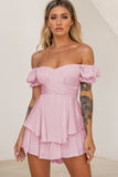 Exploding Cake Skirt Fashion Sexy One-Word Lantern Lotus Leaf Sleeve Casual Summer Women's Skirts