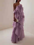 2025 Summer Holiday Wind Hanging Neck Three-Dimensional Flowers Hanging Dress Small Pure Lust Wind Seaside Holiday Dress