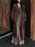 Great-Looking Wind Coat Women's 2025 New Autumn Thin Autumn Long Coat Southeast Asia