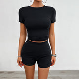 Dili Y2K Women's Clothing 2025 Spring And Summer Sexy Solid Color Trousers Suit