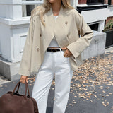 Dili Leisure Vacation Style Button Long Sleeve Women's Women's Clothing 2025 Autumn And Winter