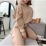 2025 Women's Autumn And Winter New Hoodie Casual Sports Set 68HZ