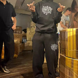 Trendy Brand ADWYSD Solar Roll Plus Velvet Trousers Couple Street Hip-Hop High Street Casual Sweaters 68HZ