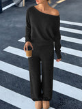 Dili Casual Sports Long-Sleeved Sweater Trousers Suit Women's 2025 Autumn And Winter