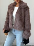 Dili Elegant Temperament Velvet Long-Sleeved Coat Women's Clothing 2025 Autumn And Winter