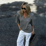 Women's Casual Casual Solid-Color Hoodie Collection Long-Sleeved Short Top Pocket Sweater 68HZ