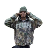 Tide Leaf Camouflage Cardigan Zipper Jacket Y2k Collage Letter Casual Loose Hoodie Tide 68HZ