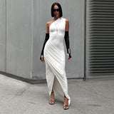 New Solid-Colored Dress Casual Sleeveless Folds In Autumn 2025
