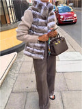 Coat Temperament Warm Long-Sleeved Fur Spliced With Woolly Coat Women's New Environmentally Friendly Fur