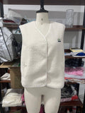 Sleeveless Velvet Short Vest Top 2025 Women's Loose Vest Coat Temperament Commute
