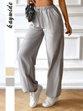 Dili Casual Simple Wind Girded Feet Long Pants Women's Clothing 2025 Spring And Summer