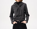 Autumn And Winter Lazy Scarf Shawl Tweed Plus Velvet Feeling Blended Slim Shawl