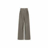 The New Spring With Writer's Set Aer Gas Field Full Open TR Twill Texture Short Trench Coat Broad Leg Trousers