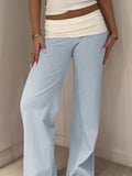 Dili Casual Holiday Striped Girded Trousers Trousers Women's 2025 Autumn And Winter