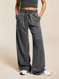 Hot Temperament Commuting Women's Retro Casual Broad Leg Trousers Mop Loose High-Waisted Trousers Wash Trousers
