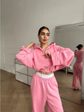 Women's Casual Suit Solid Long-Sleeved Zipper Open Shirt ³é³é³é³é³é³é³é³é³é³éÐä¿ã Two Sets Of Sports Tights 68HZ