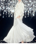 Spring 2026 White Moonlight Temperament A Word White Half-Dress Female Net Yarn Long Skirt Atmosphere Multi-Season