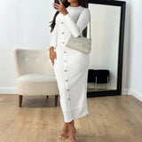 Dili Elegant Temperament High-End Bag Hip Dress Dress Women's Dress 2025 Autumn And Winter