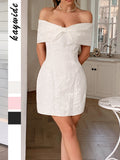 Dili Elegant Temperament Shoulder Bra Half Dress Dress Dress Women's Dress 2025 Spring And Summer