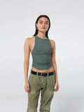 2025 Summer New Y2K Hottie Bare Sleeveless Vest Thread Inside The Inside Wear Bm Top