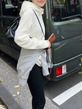 The Texture Of Lazy And Soft And Soft Andy Knitted Hoodie Autumn And Winter Atmosphere Set Sweater