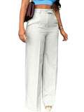 New Commuting High-Waisted Straight Trousers Straight Trousers Casual Suit Long Trousers Female