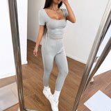 Dili Sports Yoga Pure Color Two-Piece Suit Women's Clothing 2025 Spring And Summer