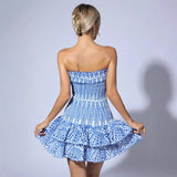 Small Design Lotus Side Hottie Skirt Women Feel Chest Hollow Stacked Thin Cake Skirt 68HZ