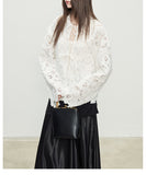 2026 Spring New Retro French Three-Dimensional Hollow Lace Exquisite Sun Protection Shirt Coat Woman