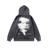 Oversize Letter Hoodie Jacket Jacket Autumn And Winter Plus Velvet Couple Dress Loose Top Tide 68HZ