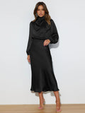 French Design-Sense Hanging Neck Dress Summer Women's Wear Fasame-Sense Evening Dress Elegant Solid Color Bridesmaid Suit