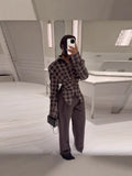 Spring And Autumn Retro Gentle Lazy Style Waist Button Long-Sleeved Shirt 2025 New