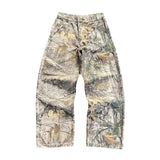 Washing Branches Camouflage Pants Men's High Street To Make Old Broad Leg Work Pants Loose Straight Casual Pants 68HZ