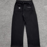 Trendy Brand Broken Planet Letter Embroidery Logo Trousers Men's Street Casual Straight Pants 68HZ