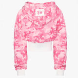 Y2K Camouflage Short Hoodie Hoodie Women Street Hot Girls Trousers Loose Leisure Sports Suit 68HZ