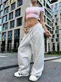 Casual Women's Street Style With Trousers Y2k Loose Fashion Wide-Legged Trousers Women 68HZ