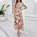 Dili Women's Clothing 2025 Spring And Summer Temperament Casual Printing Waist Dress