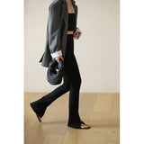 Long-Legged Shen Device When The Trendy Thin Side Open Delicate Soft Gentle Soft Soft Soft Trousers Woman