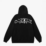 Trendy Printing Casual Hoodie High Street Leisure Sweater Loose Set-Up 68HZ