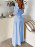 Dili Elegant Evening Dress Short-Sleeved Solid Dress Women's Dress 2025 Autumn And Winter