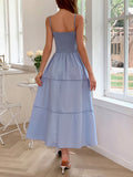 Dili Leisure Vacation Wind Suspension High Dress Dress Women's Dress 2025 Spring/Summer
