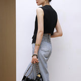 Spring And Summer New Design Full Of Commuting In The Vest Simple Skirt Mid-Skirt Temperament Dress Suit