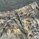 Washing Branches Camouflage Pants Men's High Street To Make Old Broad Leg Work Pants Loose Straight Casual Pants 68HZ