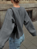 Dili Leisure Vacation Weaving Long Sleeve T-Shirt Sweater Women's Winter 2025