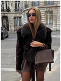 Exploding Brown Imitation Fur Velvet Jacket 2025 Women's Coat Women's Autumn And Winter